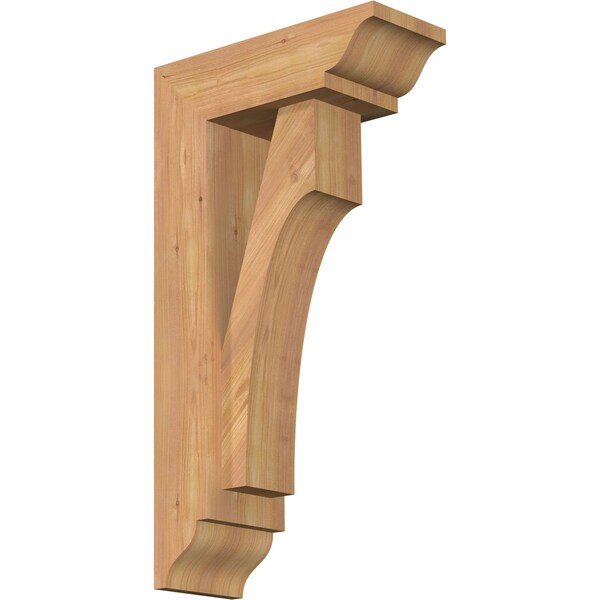 Ekena Millwork Westlake Traditional Smooth Bracket w/ Offset Brace, Western Red Cedar, 5 1/2"W x 14"D x 26"H BKT0604X14X26WTL01SWR - main